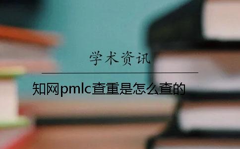 知网pmlc查重是怎么查的？